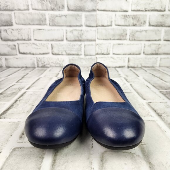 Dansko Lisanne Flat Women's Sz 9 EU 39 Blue Slip On Flats Ballerina Comfort Shoe - Picture 2 of 10